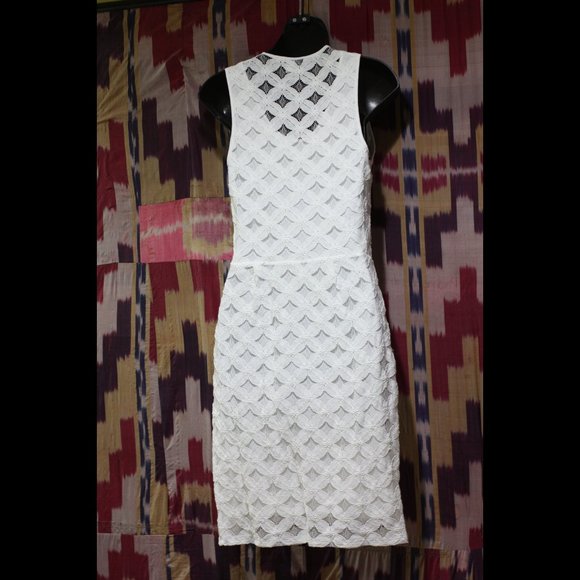 BANANA REPUBLIC White Lace Sheath Dress - Picture 2 of 5